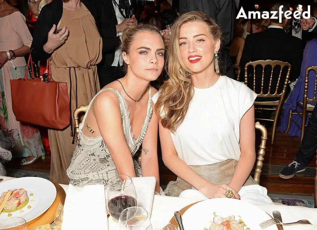 Cara Delevingne with Amber Heard