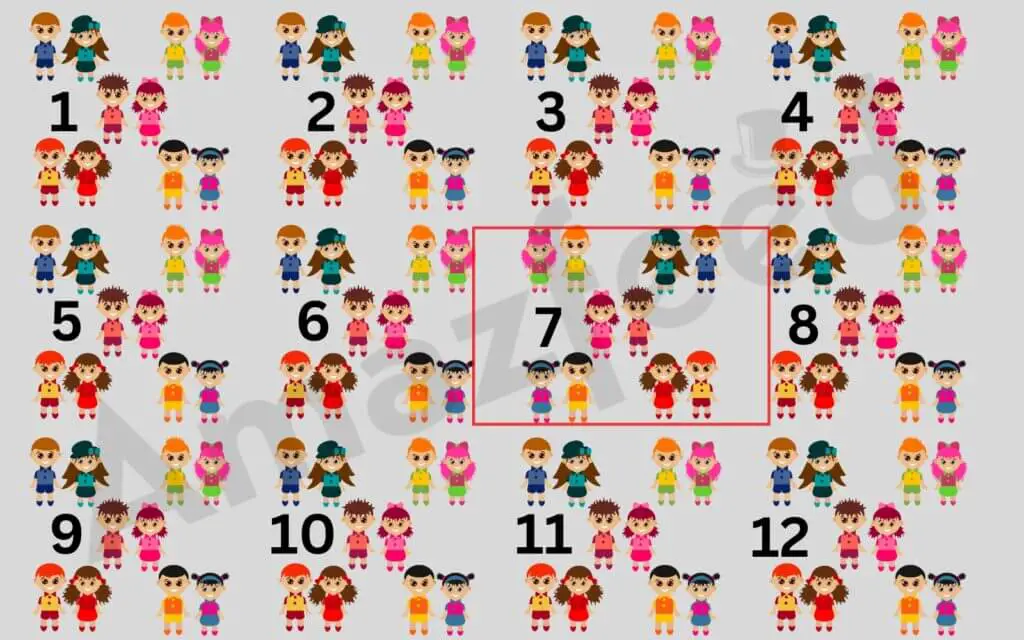 Optical Illusion Find The Position Of The Dolls In 20 Seconds To Test Your Visual Acuity. (2)