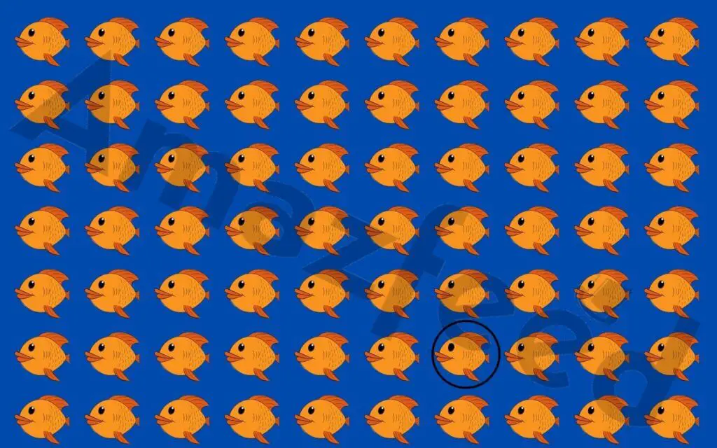 Optical Illusion You Only Have 10 Seconds To Find The Strange Fish In This Picture. (1)