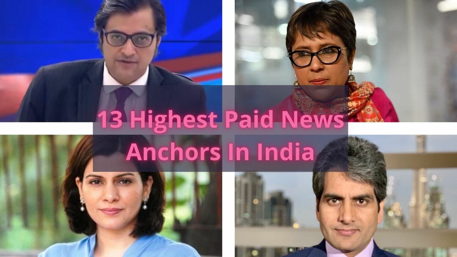 13 Highest paid news anchors in India » Amazfeed