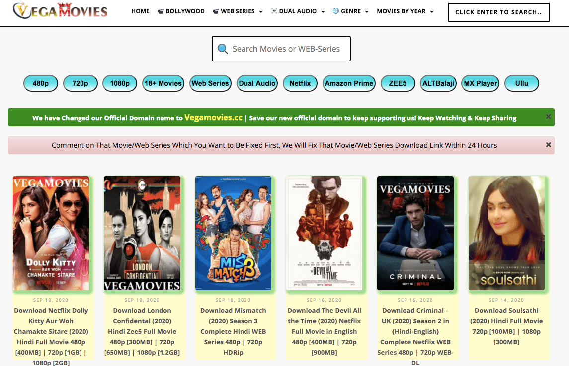 Vegamovies  Download Bollywood And South Indian Hindi Dubbed