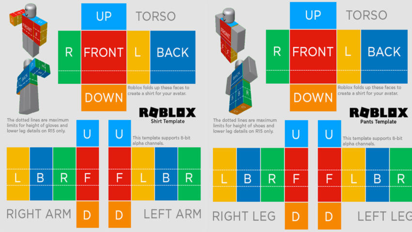 Roblox Pants Template