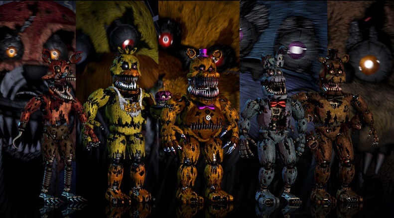 The FNAF 4 Minigame House Recreated : r/fivenightsatfreddys