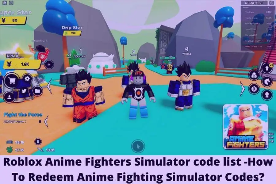Roblox Anime Fighters Simulator code list December 2023 - How To Redeem  Anime Fighting Simulator Codes? » Amazfeed