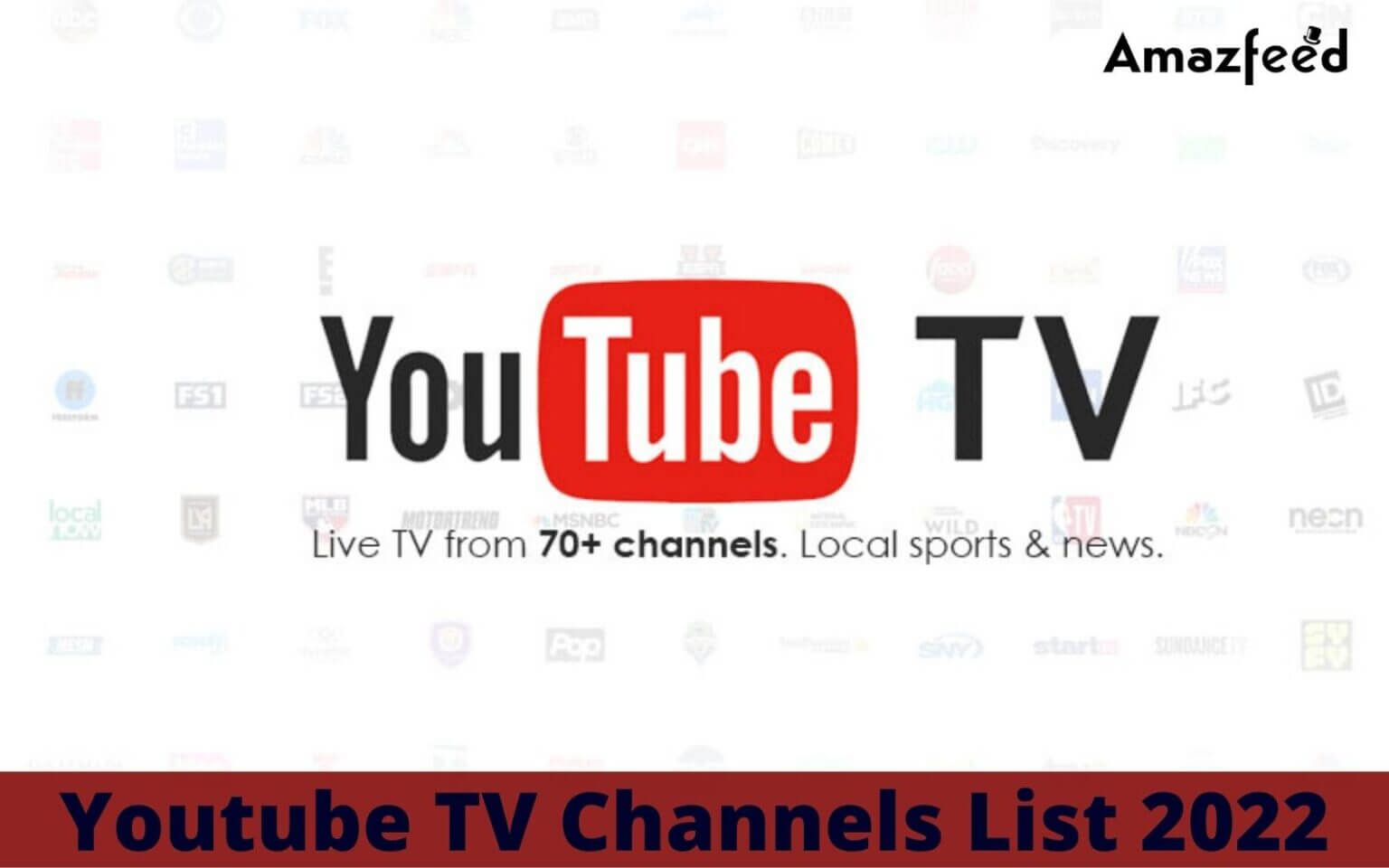 Youtube TV Channels List 2022 » Amazfeed