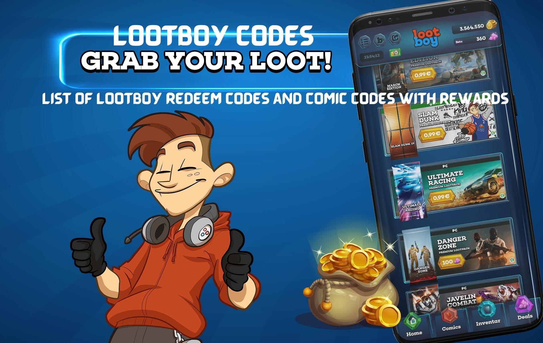 Lootboy Codes December 2023 List of Lootboy Redeem Codes and Comic