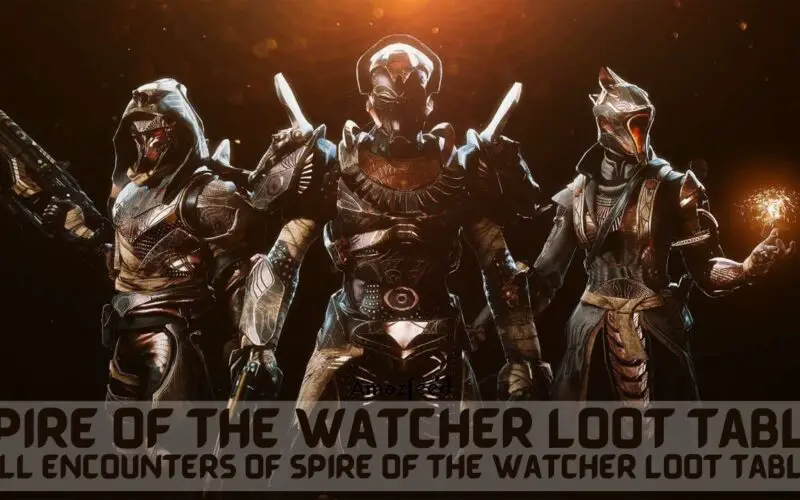 Spire of the Watcher Loot Table - All Encounters of Spire of the Watcher Loot Table