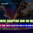 One Piece Chapter 1081 On Hiatus!