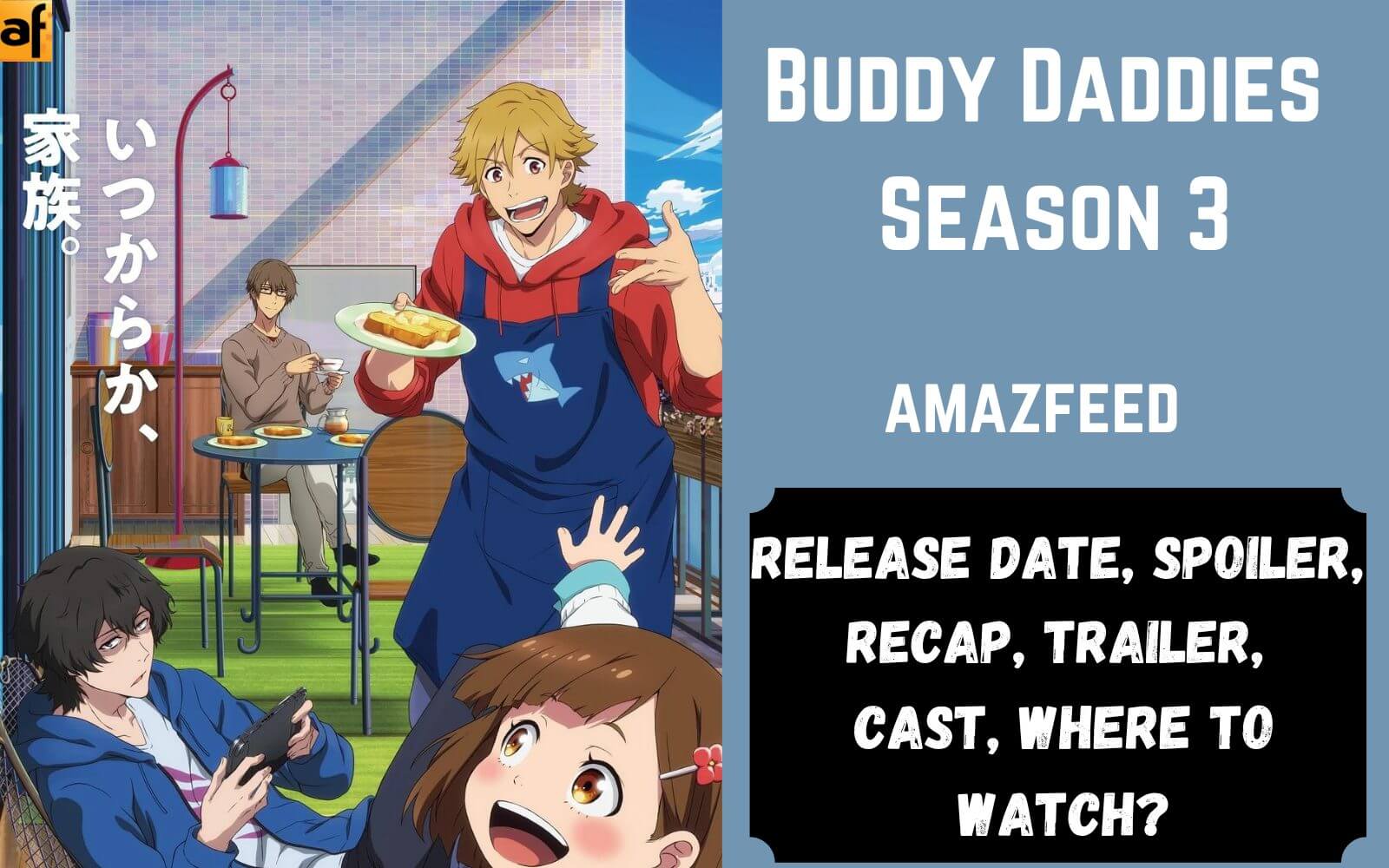 Buddy Daddies Original Anime Gets Trailer, Key Visual