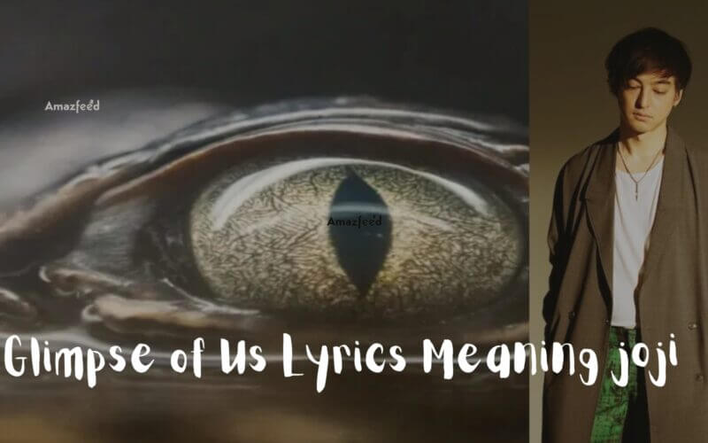 Glimpse of Us Lyrics Meaning