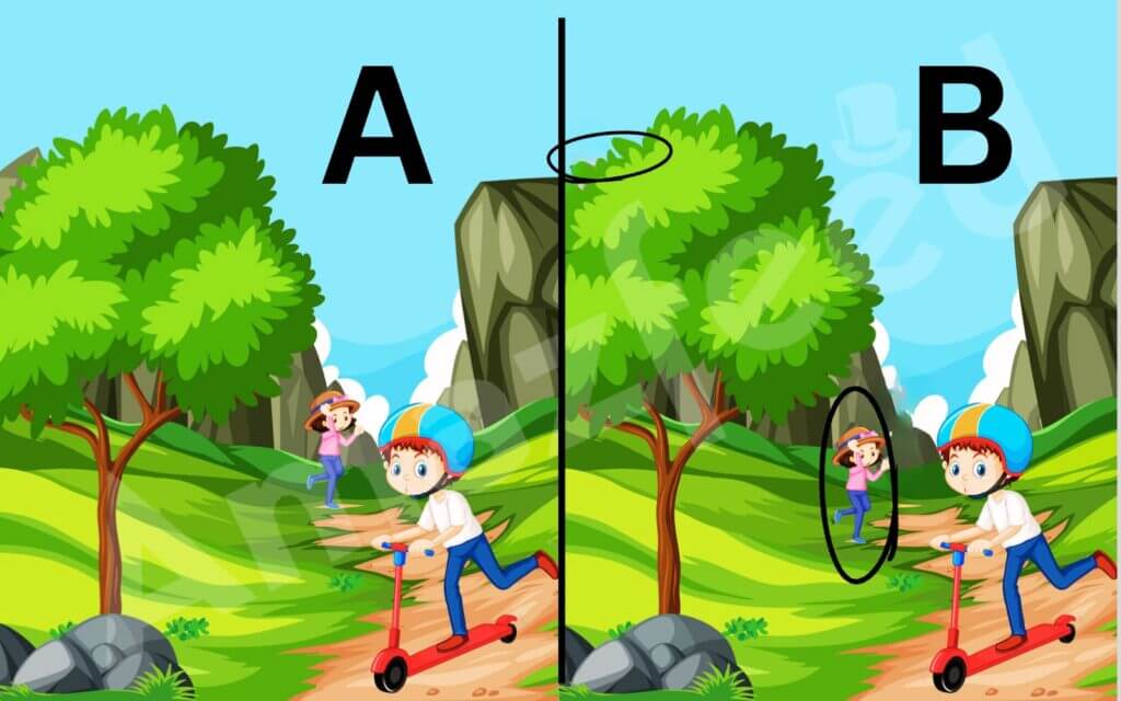 Only 4% of people are really brilliant and can spot two differences in just 12 seconds.