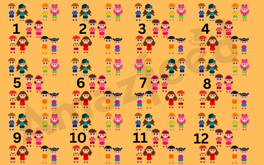 Optical Illusion Find The Position Of The Dolls In 20 Seconds To Test Your Visual Acuity.