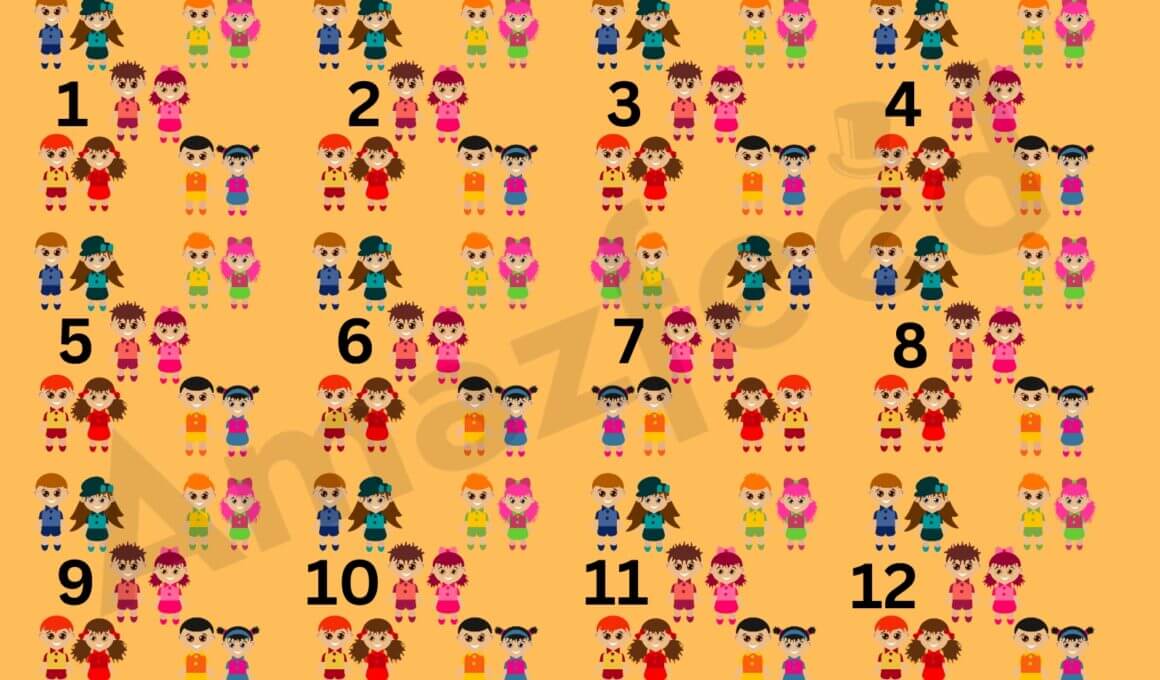 Optical Illusion Find The Position Of The Dolls In 20 Seconds To Test Your Visual Acuity.