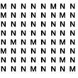 Optical Illusion 10 Second to Find All M Letter