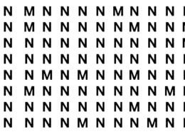 Optical Illusion 10 Second to Find All M Letter