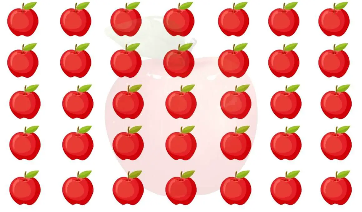 Optoical Illusion How many Apple there