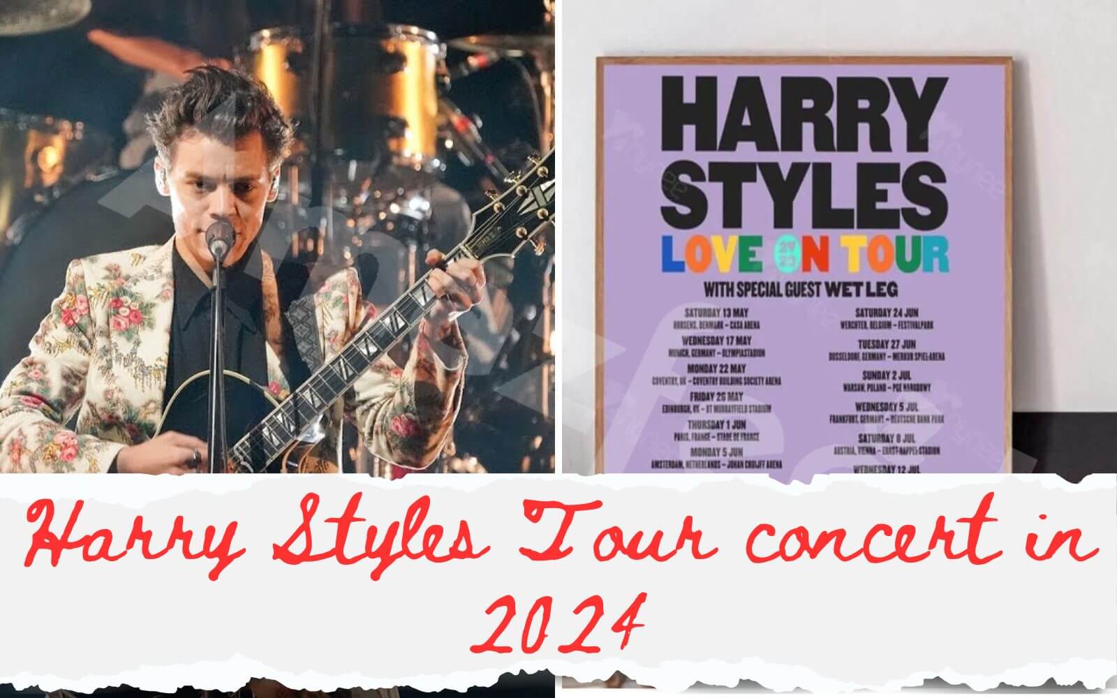 Where and where is the Harry Styles Tour concert in 2024