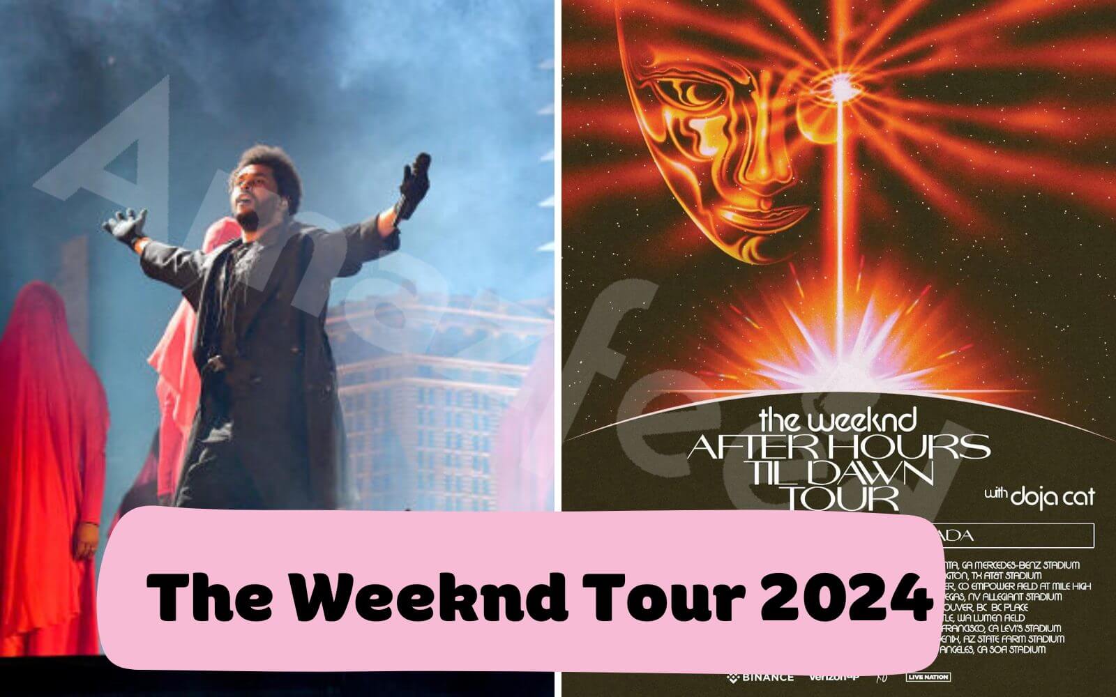 Where is The Weekend Tour concert in 2024 (1)